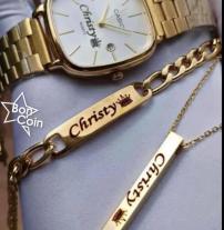 Coffret montre, bracelet et collier