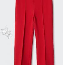 Pantalon Flare Crop rouge