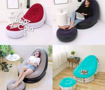 Sofas gonflables avec pose pieds 