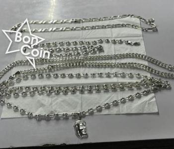 Chaîne et bracelet en argent