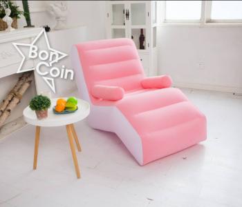 Sofa gonflable avec accoudoir plus pompe 