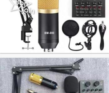 Carte son V8 avec ensemble de microphone à condensateur BM-800