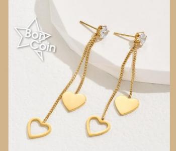Boucle d'oreille en acier inoxydable 