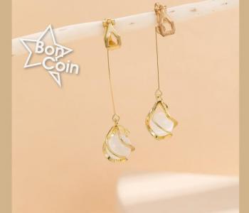 Boucles d'oreilles plaqué or à perle