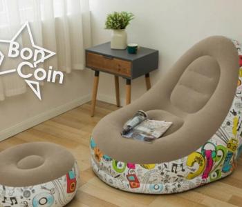Sofas gonflables plus pose pieds