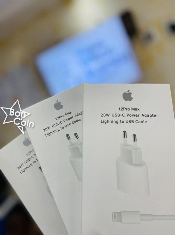 Chargeur pour Apple 20W (Générique) chargeur rapide pour iPhone 7, 8, X ,  12 ,11 Pro Max, XS , XR meilleur prix au Cameroun - Bon Comptoir