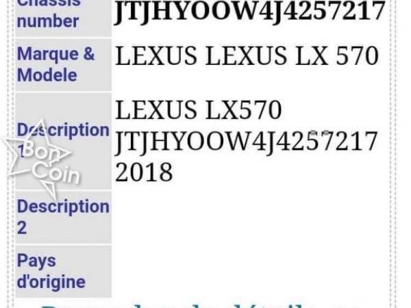 Toyota Lexus LX 570 2018