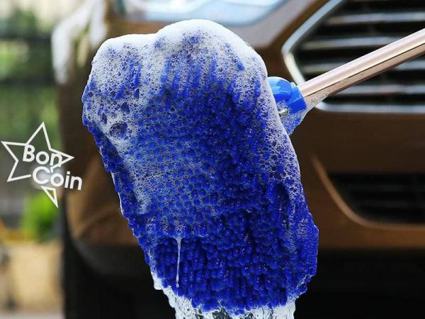 Serviette lave voiture avec tige