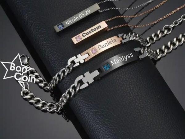 Bracelet et collier personnalisés
