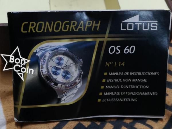 MONTRE LOTUS OS60 ÉTANCHE COLLECTION 