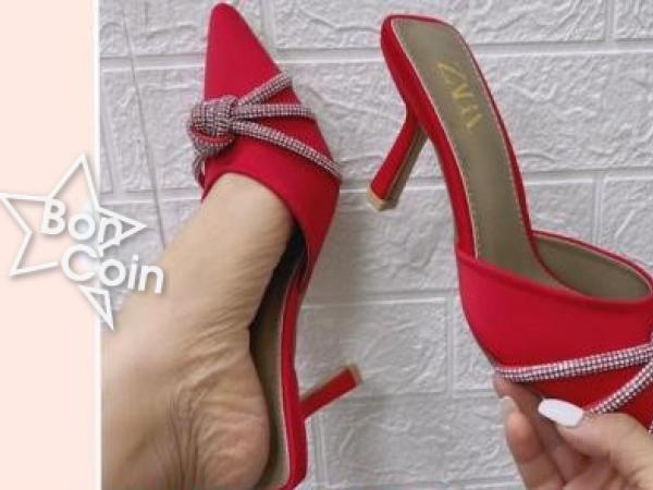 Babouche femme avec talon sales